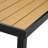 Extendable Outdoor Dining Table, Aluminum Frame Patio Table with Wood Effect Steel Top, Rectangle Expandable Patio Table for 6-8-1784278976-1784279005