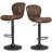 Pascale Swivel Upholstered Adjustable Height Counter Stool