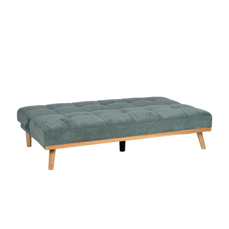 Sandborn 3 Seater Chenille Sofa Bed, Green