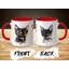 Cat Design 11oz Accent Mug – White Ceramic Coffee Cup with Colored Handle and Interior-1432666538-1432666541