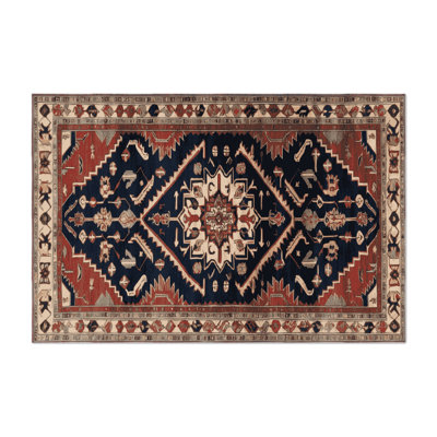 Persian Brown Indoor and Outdoor Area Rug