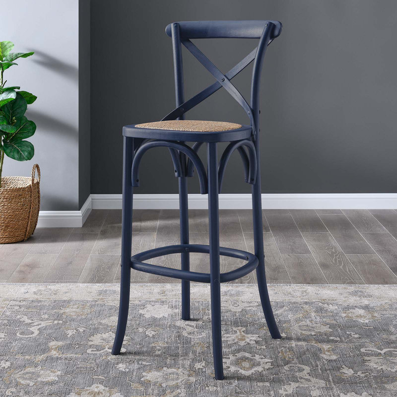 Modway Gear Stool, Counter Stool (25.5" Seat Height), Blue