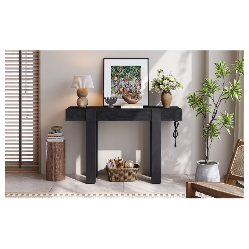 Console Rustic Minimalist Wood