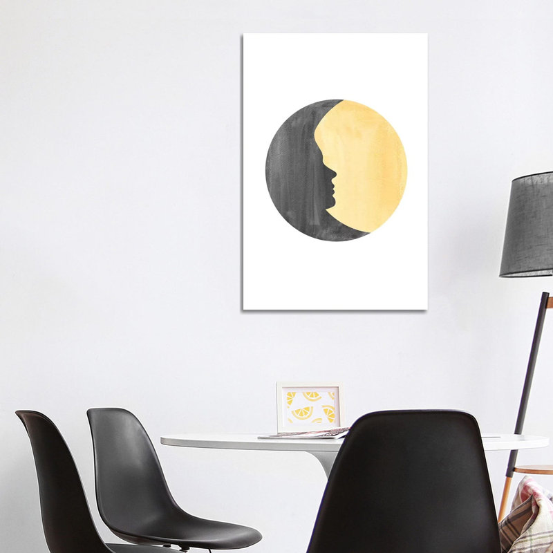 Woman Moon II by Whales Way - Print on Canvas, Wrapped Canvas, 101.6cm H x 66.04cm W x 1.91cm D