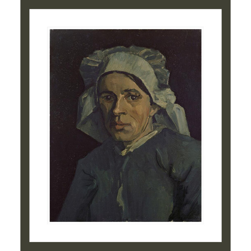 Tête de femme par Vincent van Gogh, impression giclée encadrée, H 28,07 po x l 23,5 po
