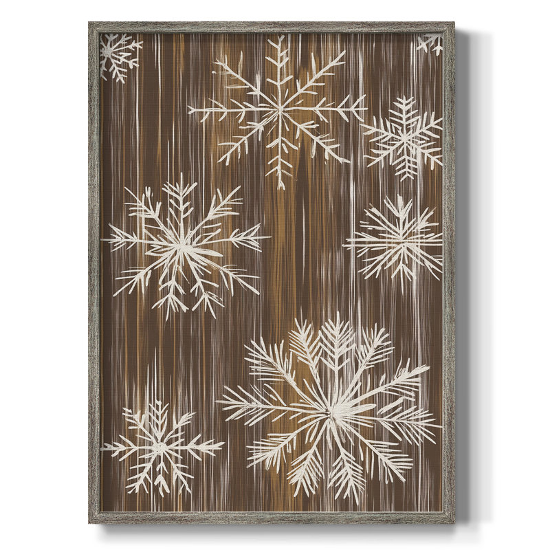 Impression de Noël des fêtes de Noël, encadré en bois massif, H 11 po x l 9 po