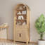 Aterlia 78.7" Arched Storage Bookcase-1773874411