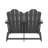 Creaghan 49" W Folding HDPE Double Adirondack Chair-1800254085