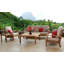 Monterey Outdoor Teak Sofa 3 - Seater with Sunbrella Cushions-12855740