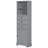 Tall Storage Cabinet With 3 Drawers And Adjustable Shelves-598667651