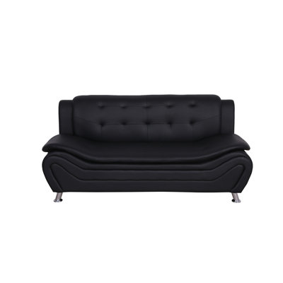 Canapé Uhome 3 pièces pour canapé de salon en tissu de style Chesterfield traditionnel