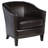 Aous Faux Leather Barrel Chair-1207868267