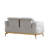 Zoe Gilded Elegance 2-Piece Living Room Set-106408788