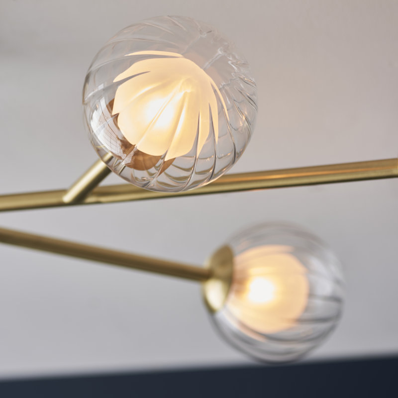 Stets 1-Light 25cm Semi Flush Mount