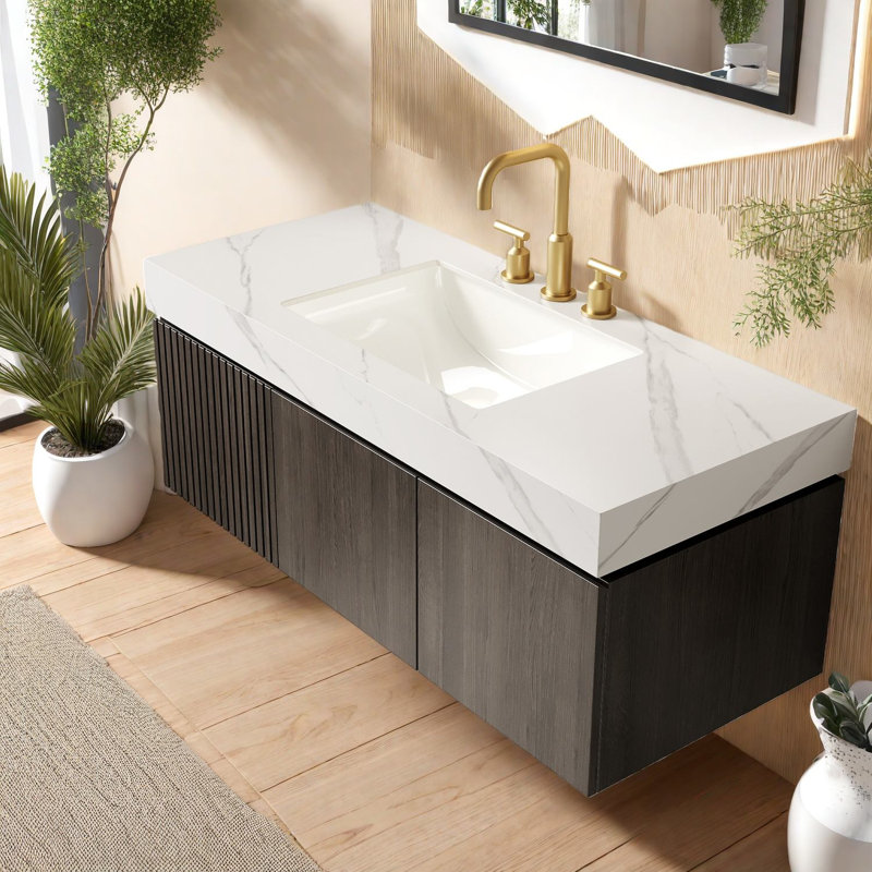 Meuble-lavabo et lavabo flottant Modern