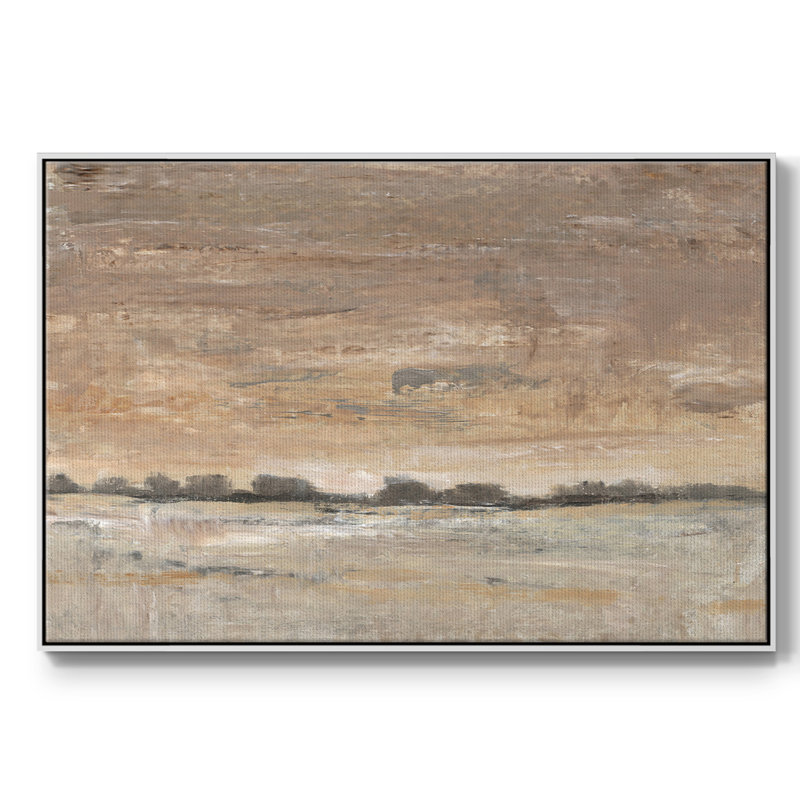 «Early Evening Light I», reproduction sur toile, H 17 po x l 25 po x P 2 po, Blanc