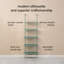 Corle 72" H x 24" W x 12" D 5-Tier Ladder Iron Bookcase Sage Green-606479205