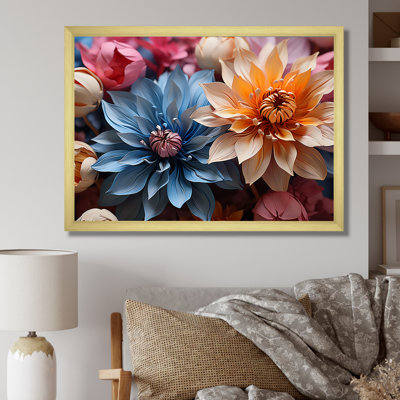 «Colorful Cornflowers Abstraction II», reproduction sur toile