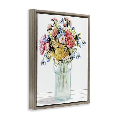 Country Classic Bouquet Floating Frame, design by Cindy Jacobs