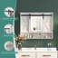 Armoire à pharmacie rustique avec lumières DEL et porte de grange coulissante, rangement mural-1429095739-1429095736