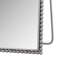 Miroir pleine longueur rétro en fer avec pieds de soutien, pour le salon, la chambre à coucher (argent)