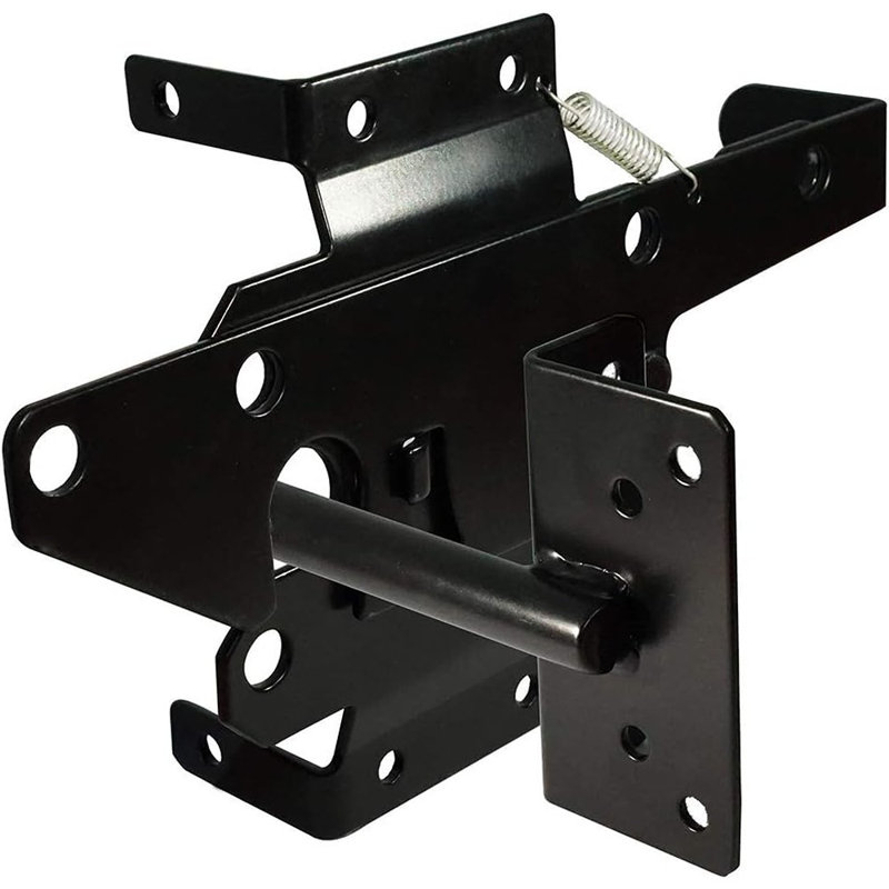 Self-Locking Gate Latch Heavy Duty Post Mount Automatic Gravity ...
