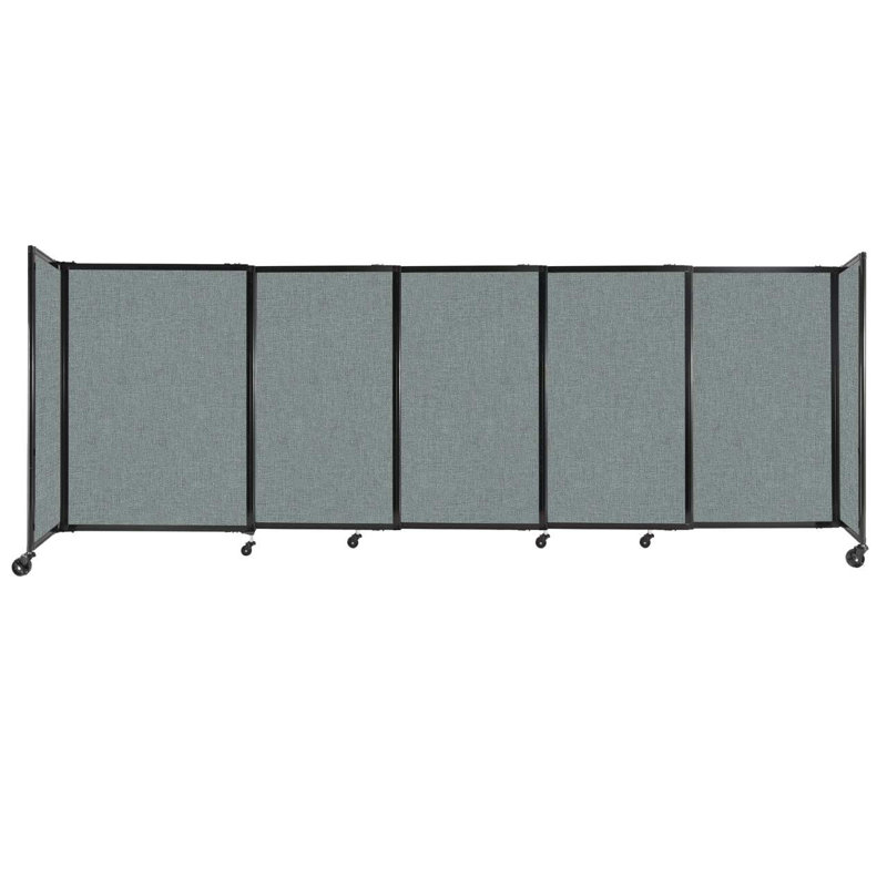 Cloison portative coulissante en tissu StraightWall, H 48 po x l 135 po x P 1 po, Marine
