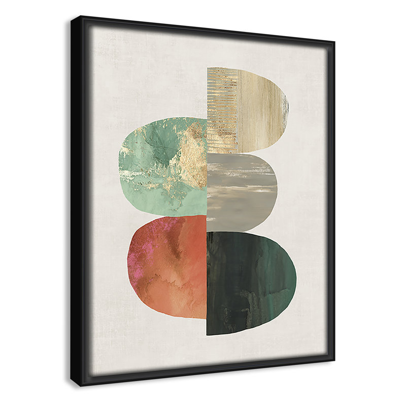 Westcreek Evolving Energy I - Painting Print, Picture Framed Canvas, 21.5" H x 17.5" W, Black