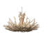 Two-Tier Wood Chandelier