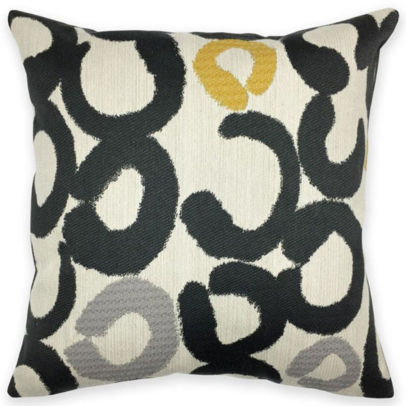 Housse de coussin carré et insert, Citrine