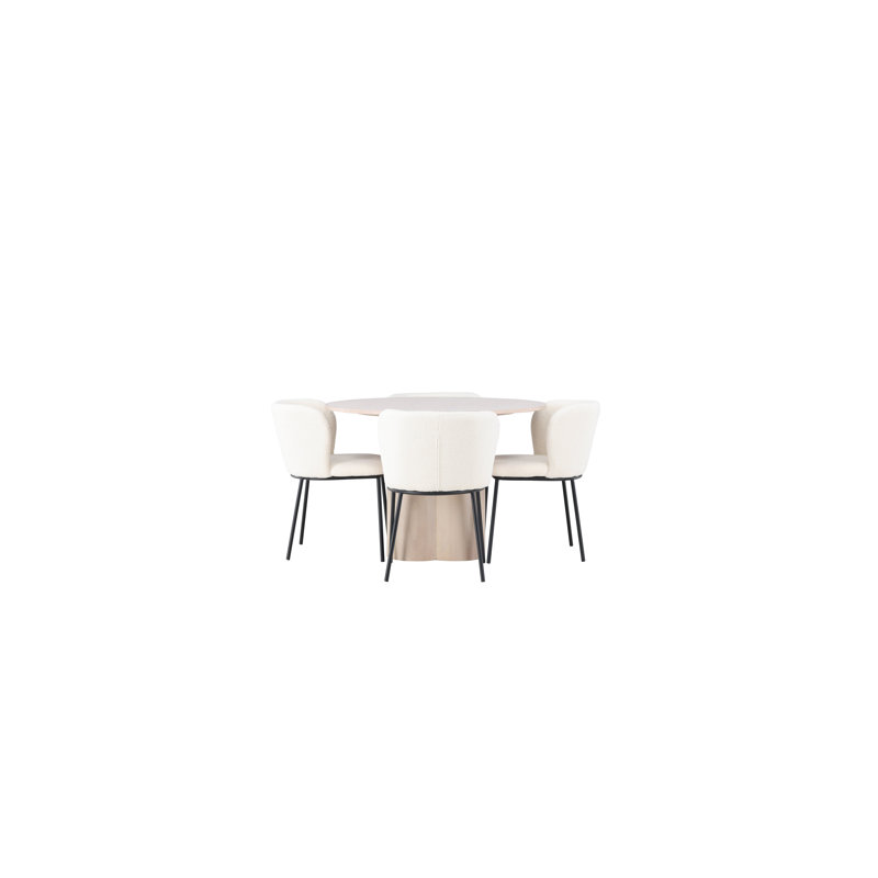 Coffman 4 - Person Dining Set, White