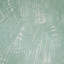 Floral Tropical Palm Leaves Bamboo Textured Mint Green Cream Metallic Wallpaper