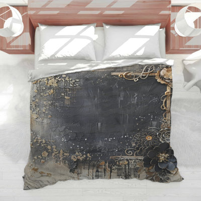 Floral Bedding Abstract Comforter Gothic