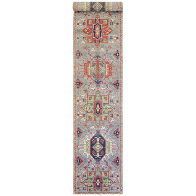 Tapis de couloir gris nouvel âge 2 pi 9 po x 15 pi 10 po Mazar
