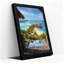 «Tropical Island Resort» avec toile lagon turquoise-133560128