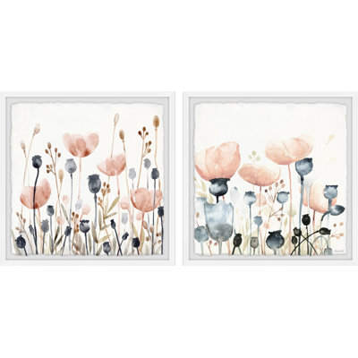 Diptyque d'arbustes en été