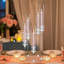 4 pièces 5 bras porte-chandelier en acrylique transparent candélabre pour décoration de fête de mariage (22 pouces)-564404181