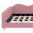 Upholstered Daybed With Cloud-Shaped Backrest-828039087