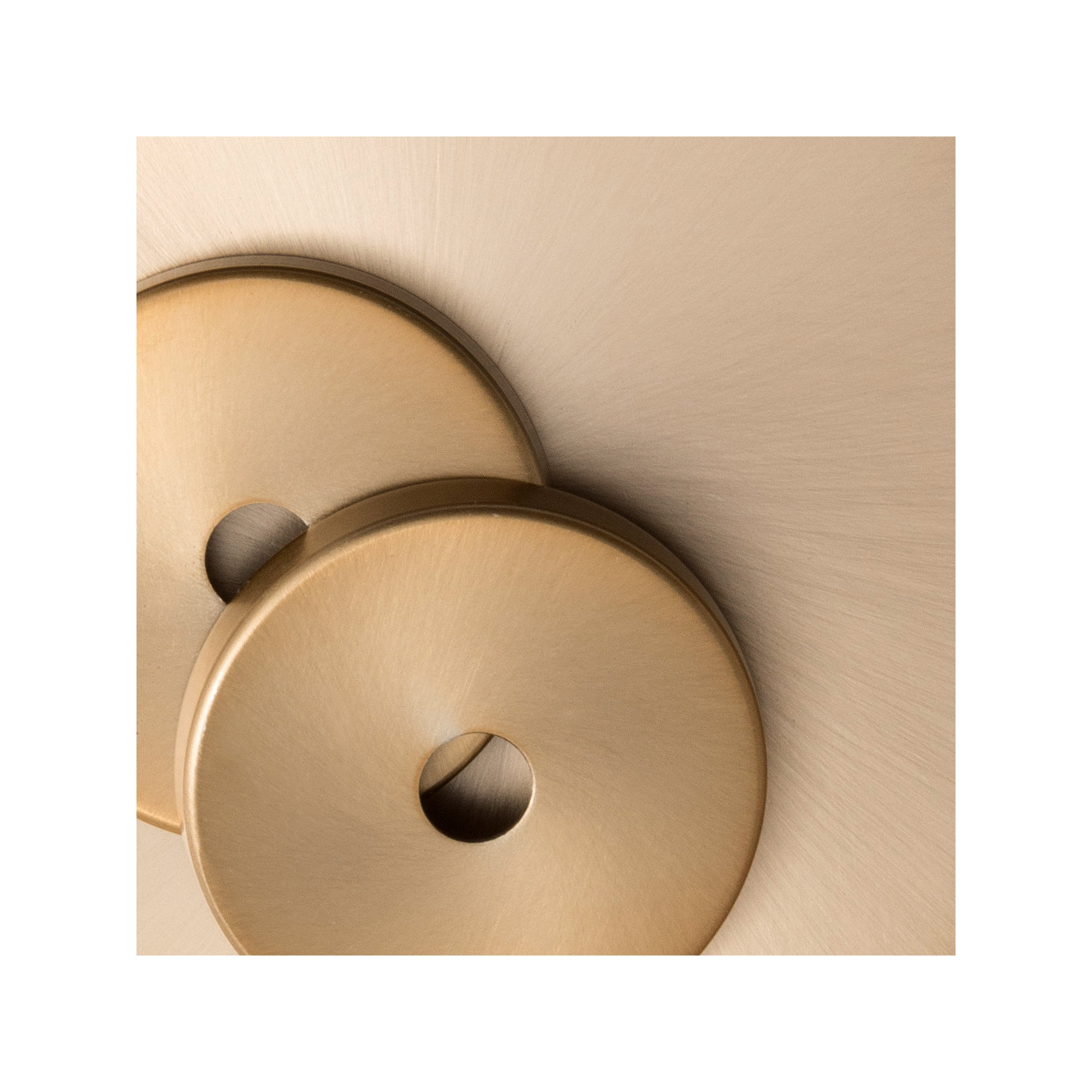Stoneham 2 Light Dimmable Flush Mounted Sconce, Vibrant Gold