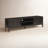 Geena Solid Sheesham Wood TV Stand, Gray