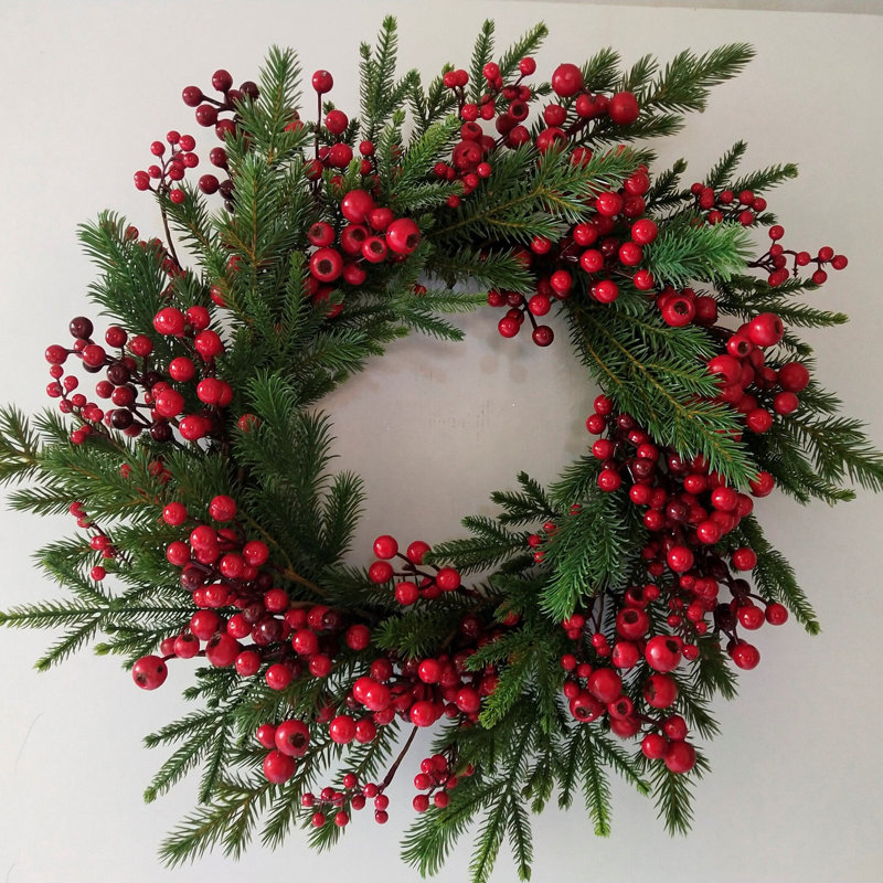 Faux Berry 24'' Wreath