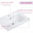 24 Inch Glossy White Ceramic Bathroom Sink - Integrated Basin with Sleek Modern Design, Easy to Clean, Durable Finish, Not Include Faucet & Drain