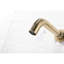 Robinet de lavabo mural en nickel brossé avec bonde escamotable, poignée simple pour un contrôle pratique du débit d'eau, aérateur lisse, gestion efficace de la salle de bain en acier inoxydable rouille, conception d'éclaboussures,-128135558