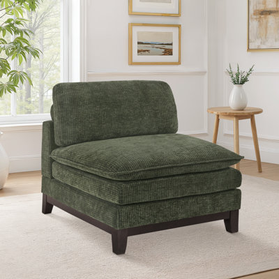 Fauteuil d'appoint sans accoudoirs Gary
