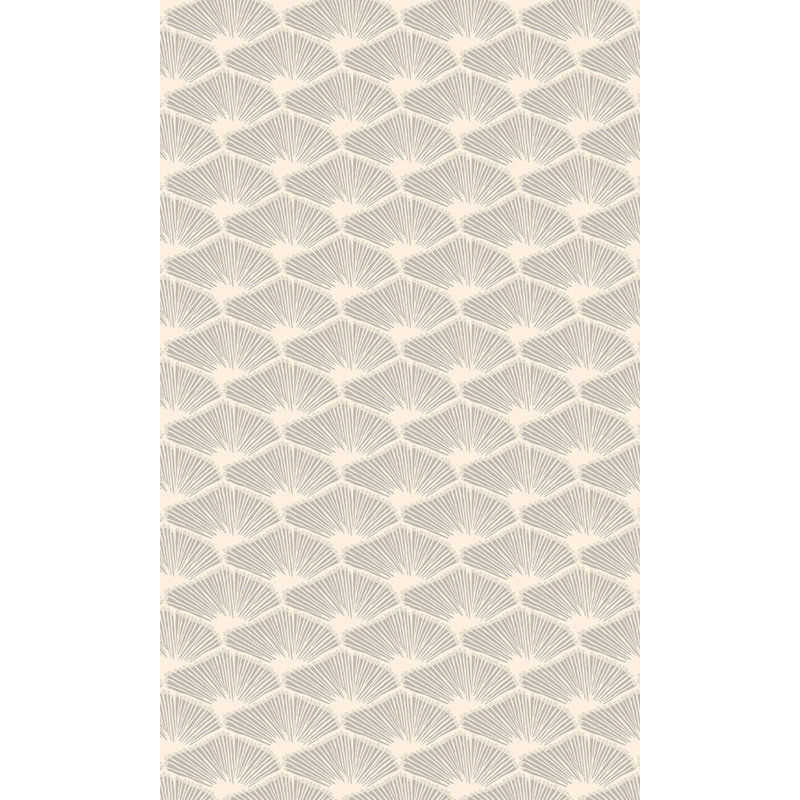 Papier peint géométrique Ehrin, Crème
