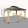Classic  Solid Wood Storage Gazebo With Double Iron Roof
