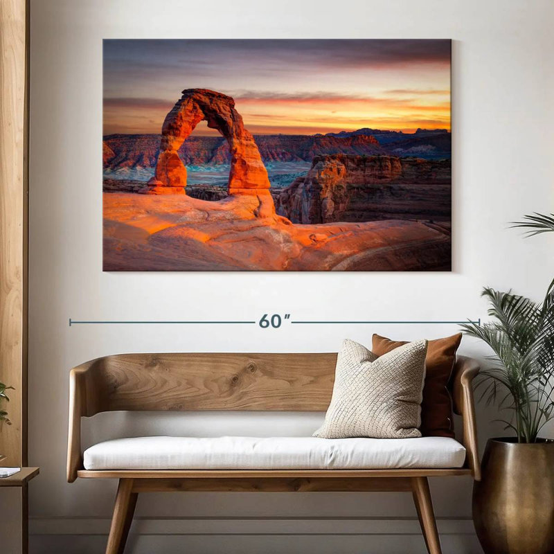 Alvord Delicate Arch In Utah, H 34 po x l 51 po