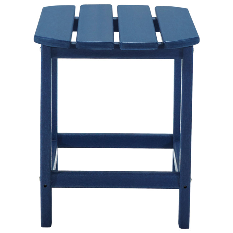 Emory Rectangular Outdoor Side Table , in. W in. D, Blue