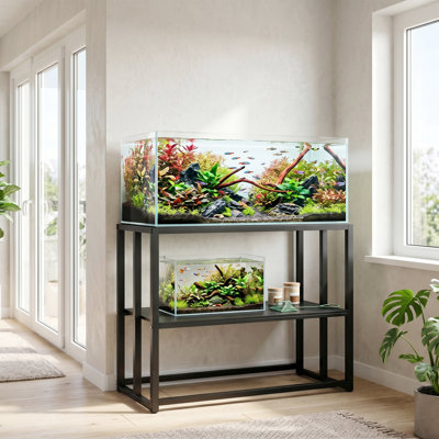 Support d'aquarium 40 gallons avec étagère de rangement