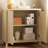 Sideboard Buffet - Oak 2 Door 1 Drawer Fluted Door Accent Cabinet-2051970899-2074574345